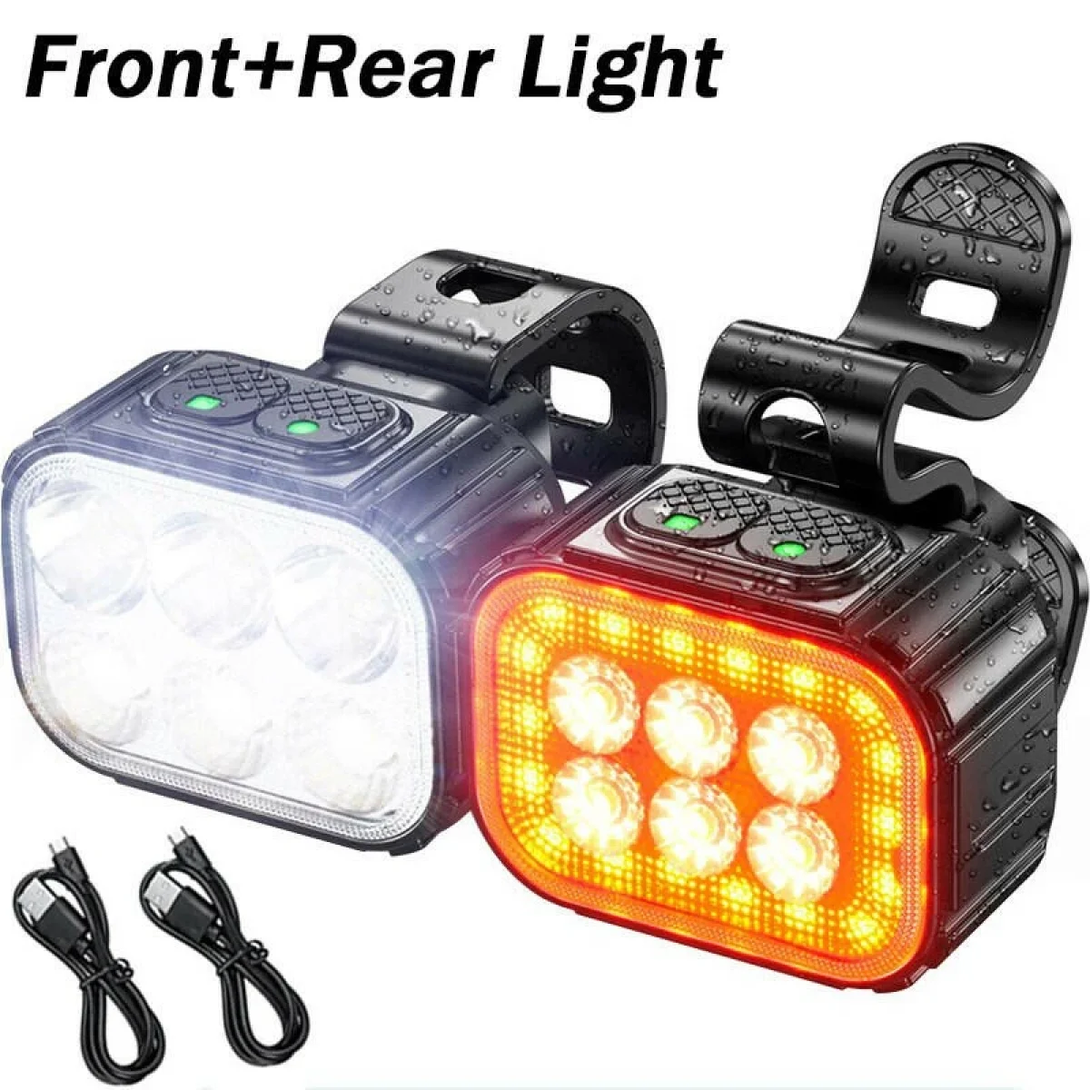 Q6 LED Bicycle Headlight Lightweight USB Rechargeable