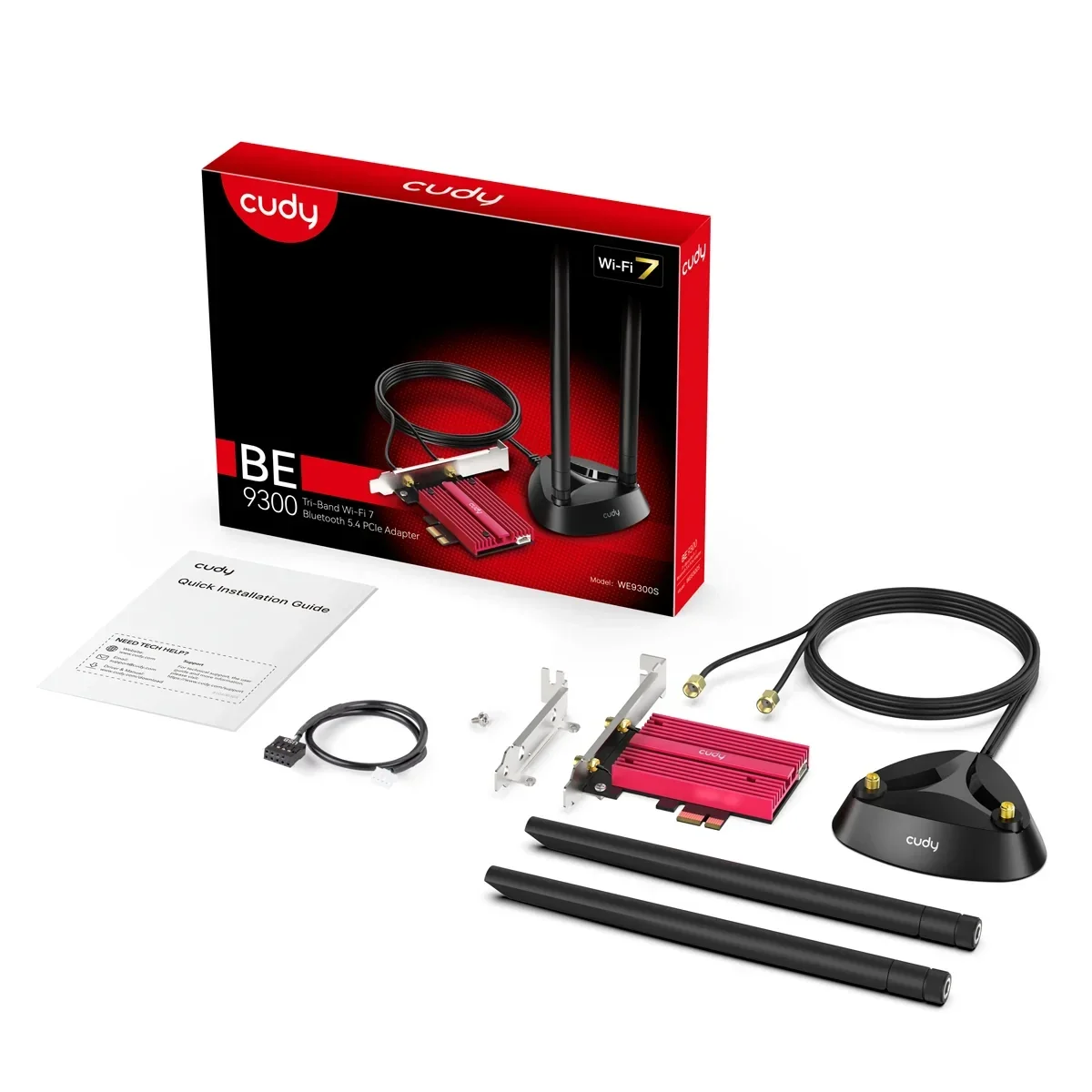 Cudy BE9300 Tri-Band Wi-Fi 7 Bluetooth 5.4 PCIe Adapter